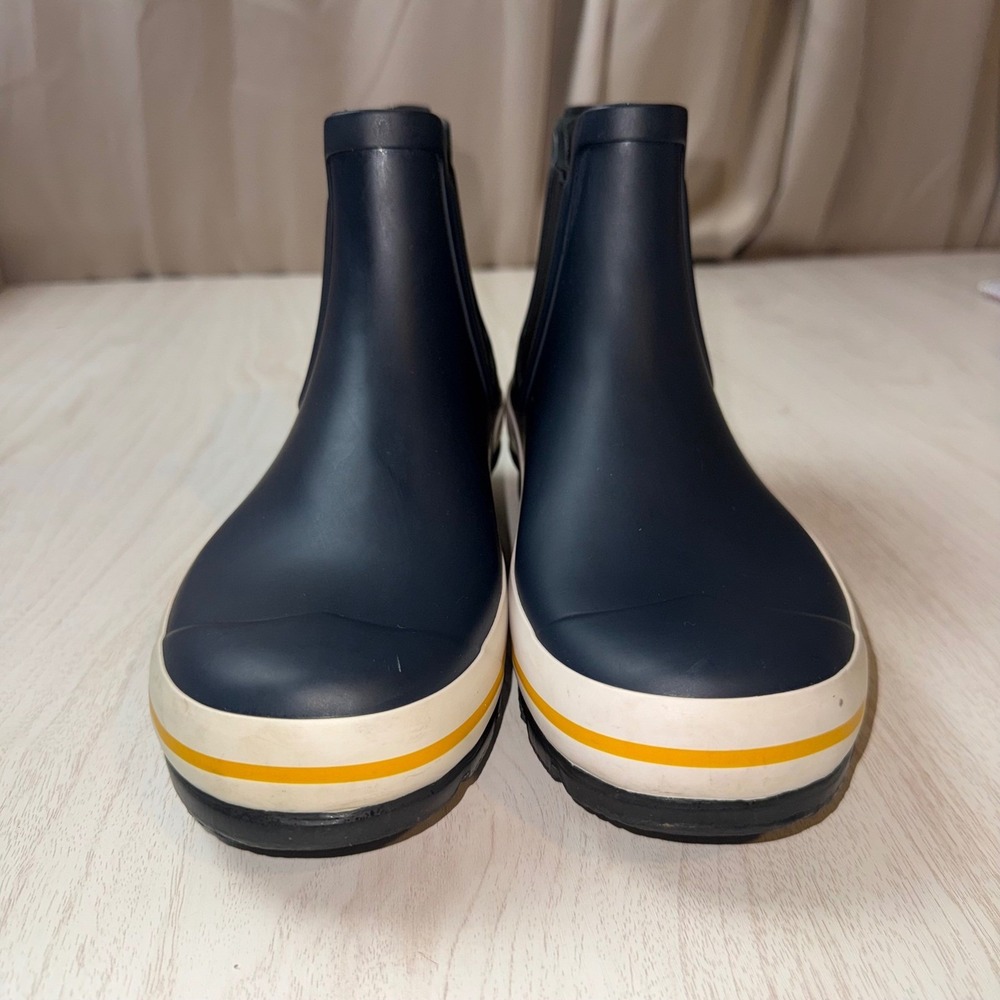 Hunter Mens Original Play Chelsea Rain Boots Navy Blue Waterproof US7M US8W